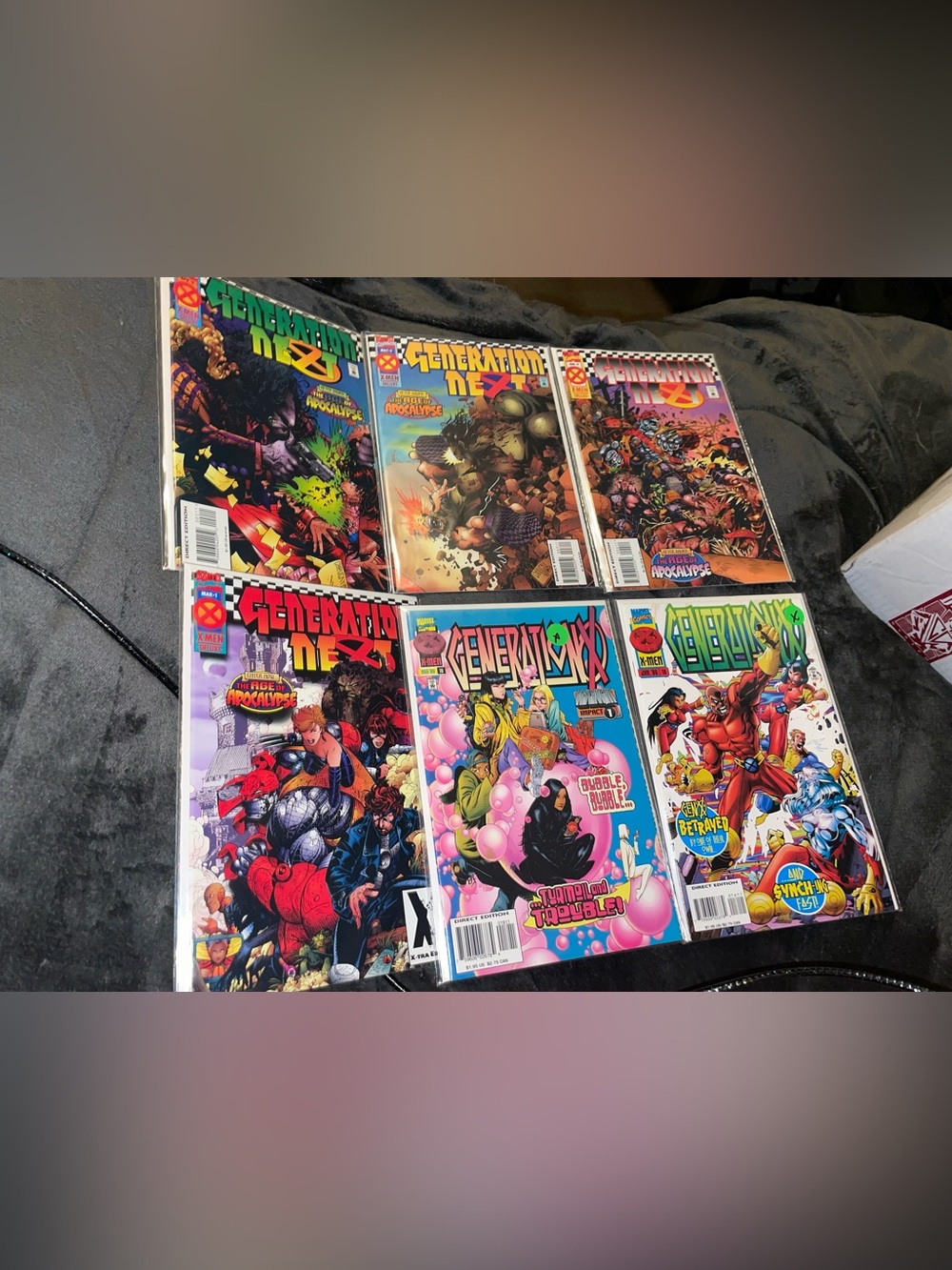 Marvel Generation Next Comics - Bright Red, Blue, Pink, Green